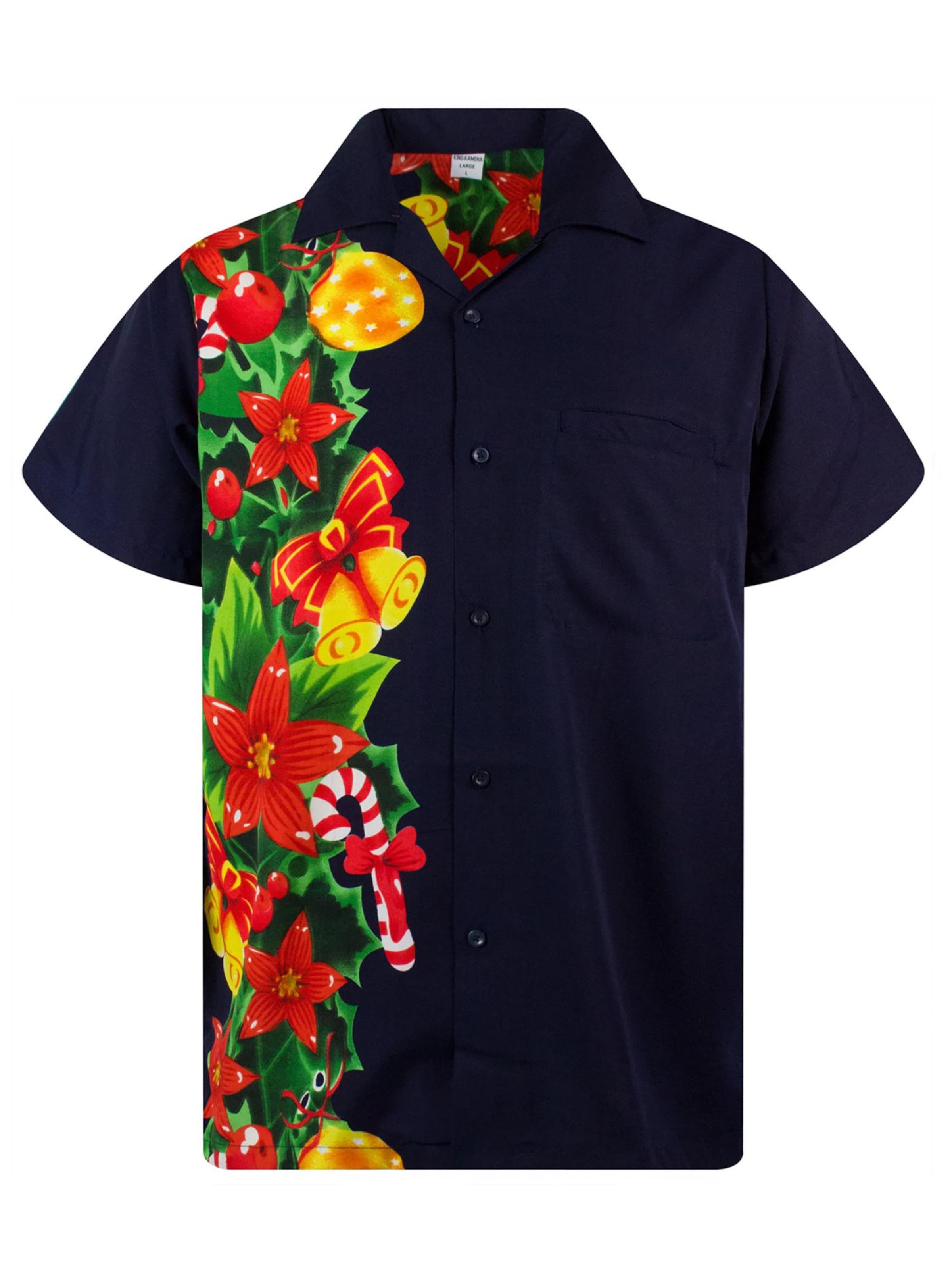 King Kameha Hemd 'Christmas Wedding'‌‌‌‌‌‌‌ in Blau: Vorderseite