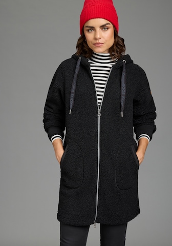 KangaROOS Fleecejacke in Schwarz: Vorderseite