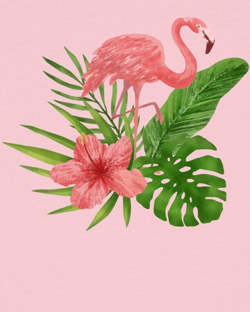 watabout.kids Shirt 'Flamingo' in Roze