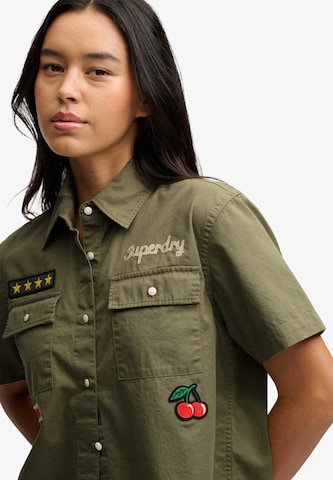 Chemisier Superdry & Co en vert