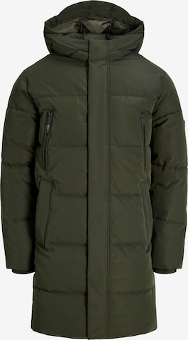 JACK & JONES Зимнее пальто 'JJEBecks' в Зеленый: спереди