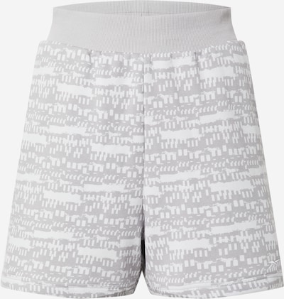 Sportinės kelnės iš Reebok, spalva – šviesiai pilka / balta, Prekių apžvalga