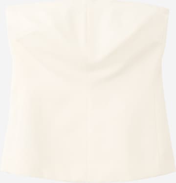 Top 'Sansa' di MANGO in beige: frontale