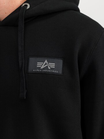 ALPHA INDUSTRIES Sweatshirt 'Backprint' in Black