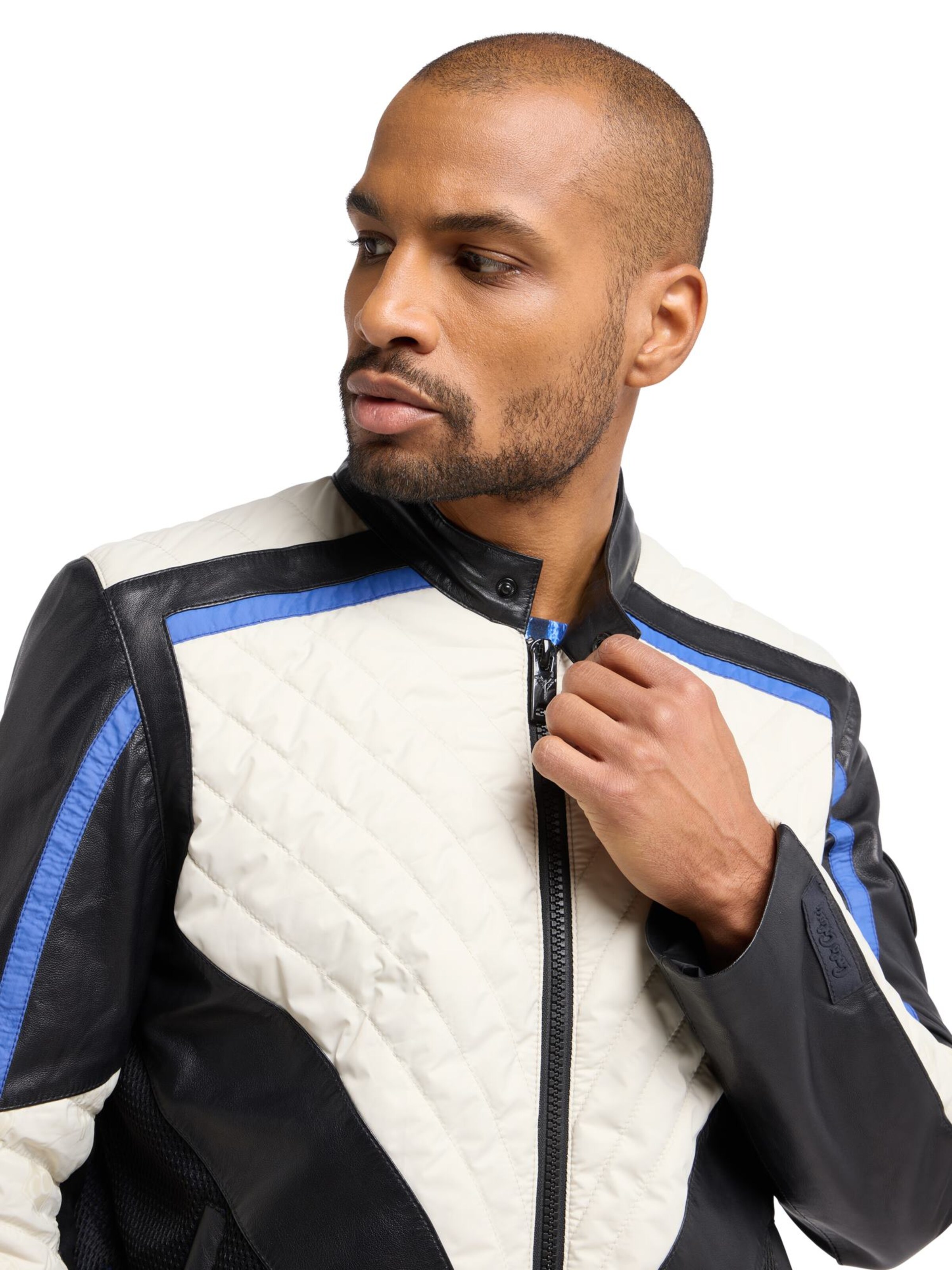 Carlo Colucci Übergangsjacke 'Depian' in Schwarz