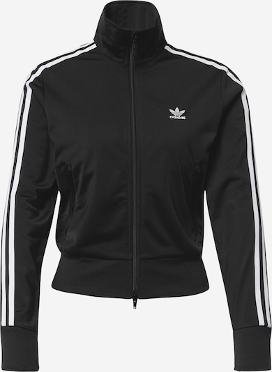ADIDAS ORIGINALS Prehodna jakna | črna / bela barva, Prikaz izdelka