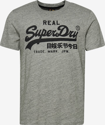 T-Shirt Superdry en gris : devant