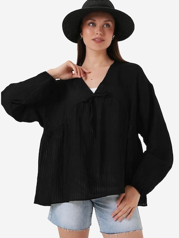 Camicia da donna di Bigdart in nero: frontale