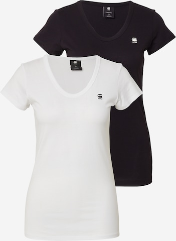 G-STAR Tričko - Čierna: predná strana