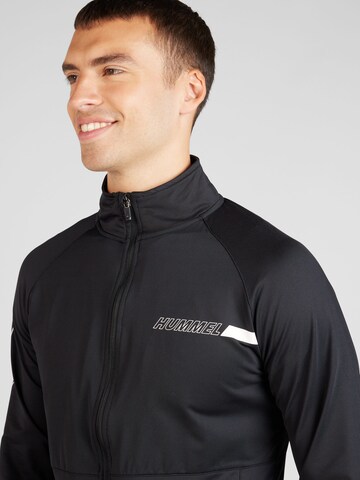 Hummel Athletic Zip-Up Hoodie in Black