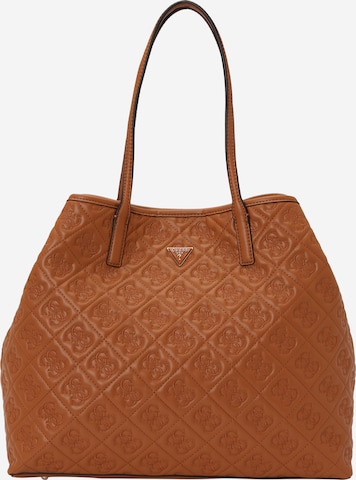 Cabas 'ADELASIA LARGE 2 IN 1 TOTE' GUESS en marron : devant