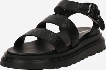 ABOUT YOU Remmisandaalit 'Leana' värissä musta: etupuoli