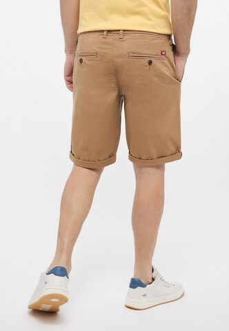 MUSTANG Regular Chino Pants in Brown