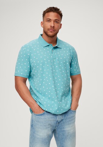 s.Oliver Men Tall Sizes Shirt in Blue: front