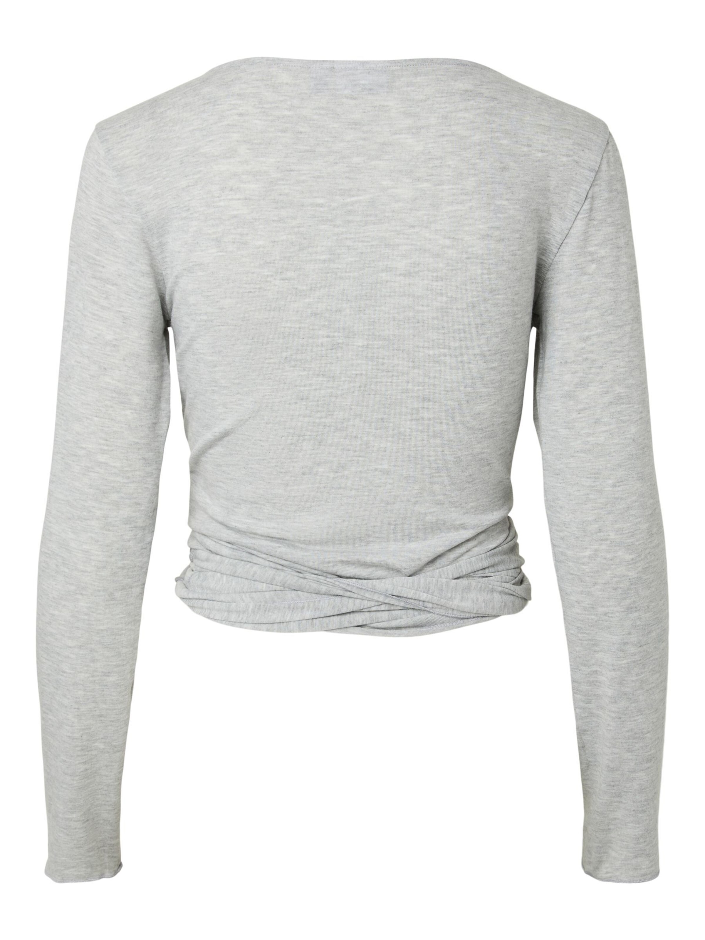 Top 'PCROYA' di PIECES in grigio