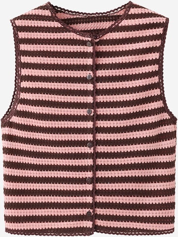 MANGO Strickjacke 'TERRA' in Pink: Vorderseite