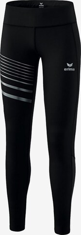 ERIMA Skinny Workout Pants in Black: front