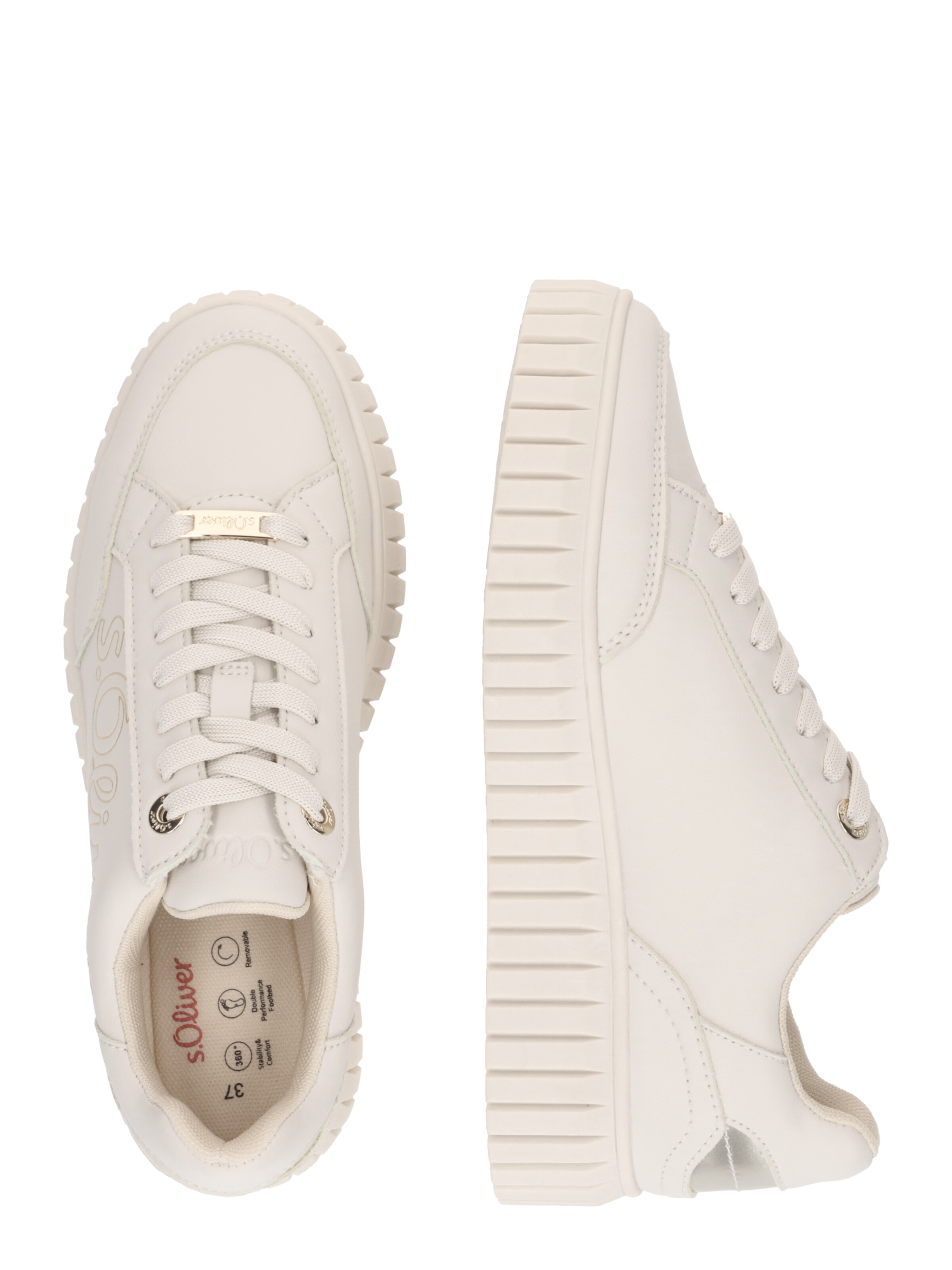Sneaker bassa di s.Oliver in beige
