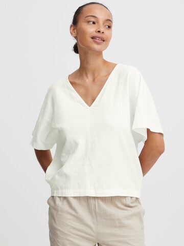 Camicia da donna 'Alakka' di b.young in bianco: frontale