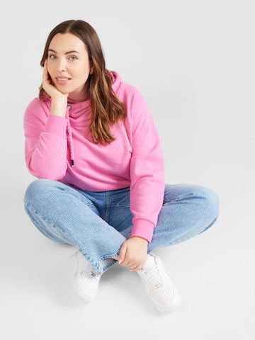 ONLY Carmakoma Sweatshirt 'CARLAMILLE' in Pink