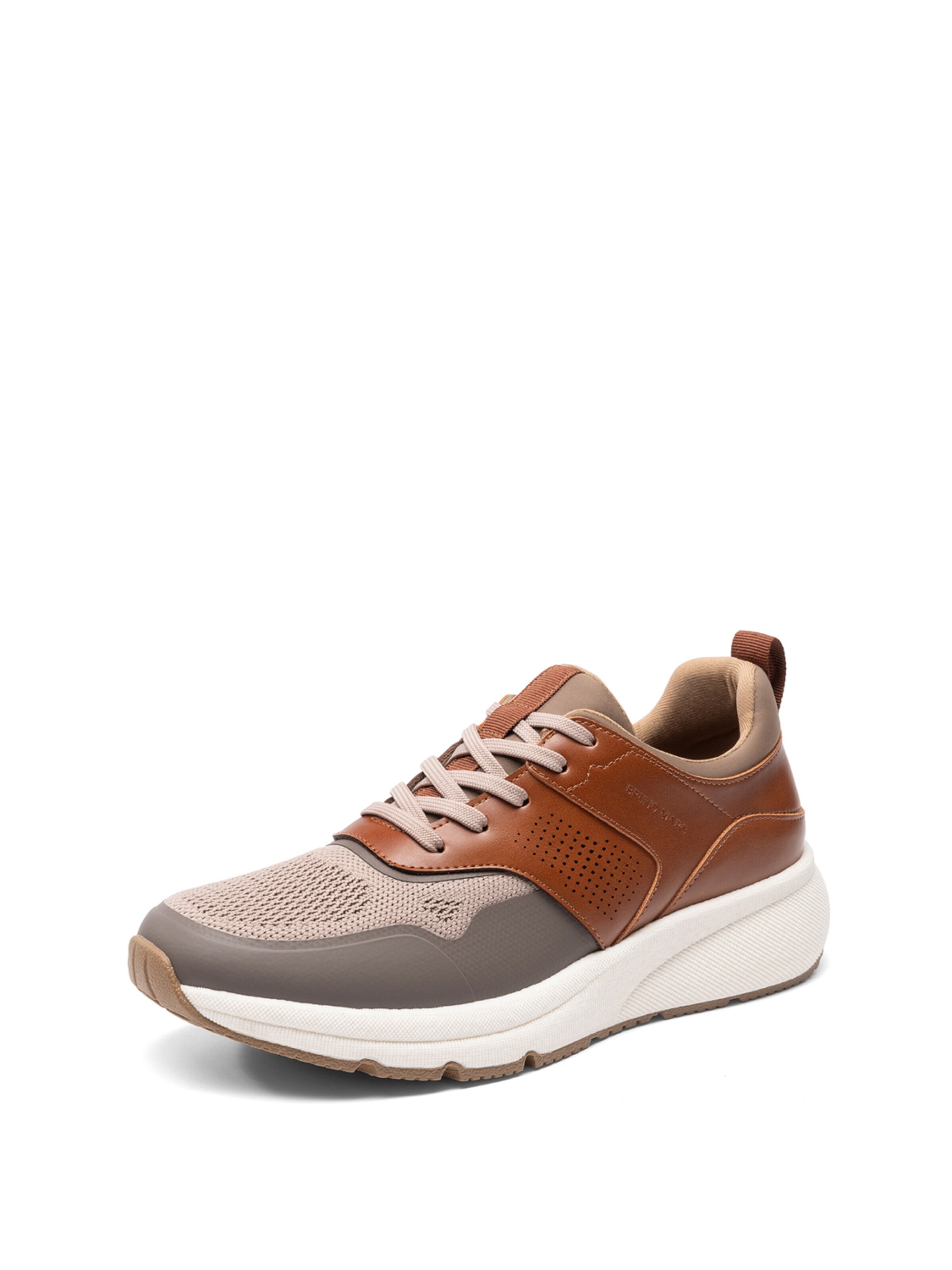 Bruno Marc Sneakers laag 'Bruno Marc Herrenmode-Sneaker, Freizeitschuhe' in Beige: voorkant