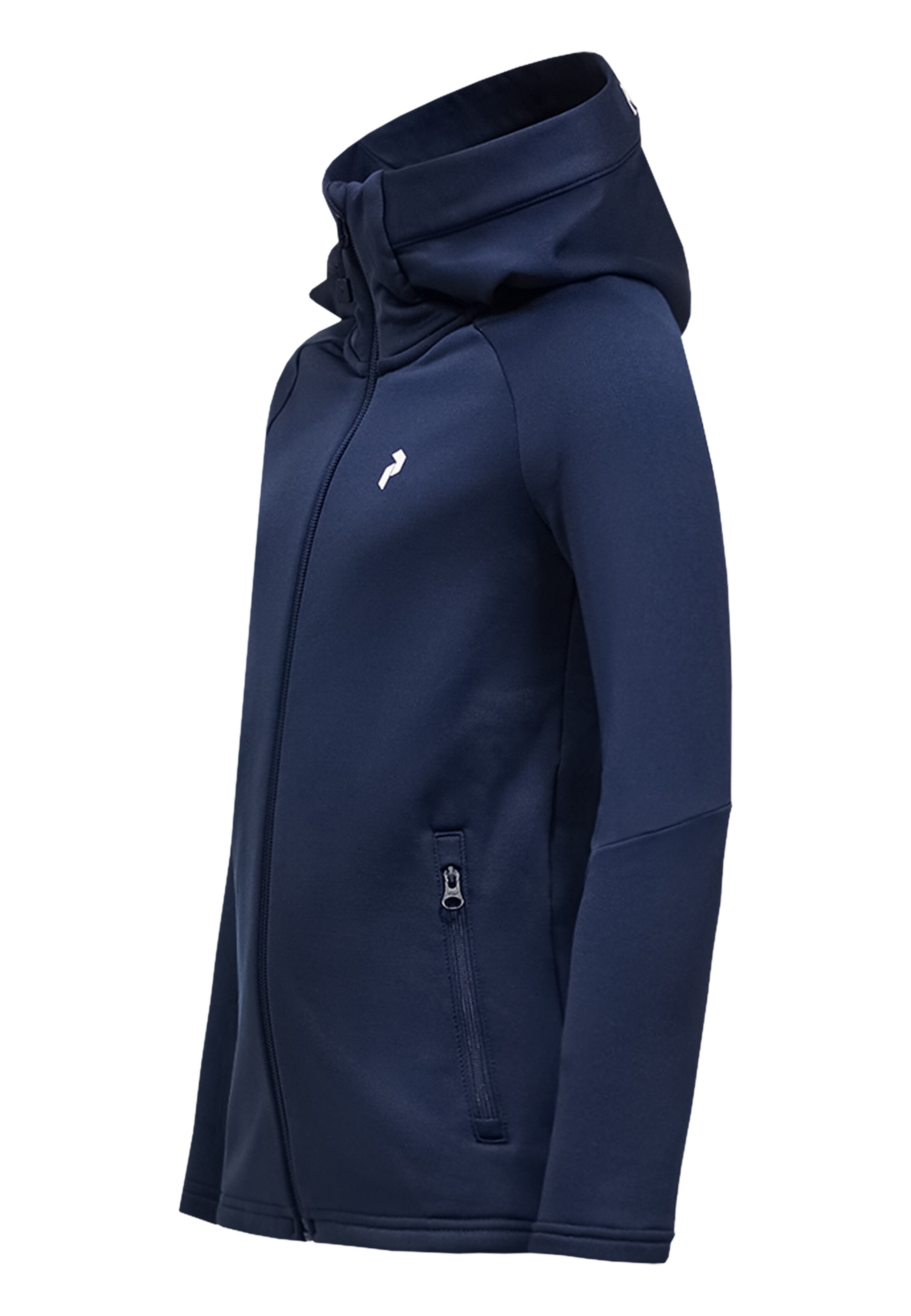 PEAK PERFORMANCE Fleecejacke Jr Rider Essentials Midlayer Zip Hood in Blau