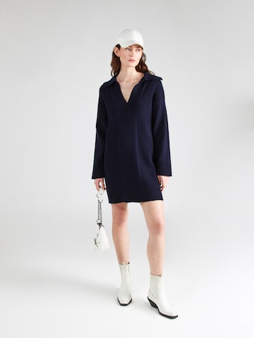 River Island Gebreide jurk in Blauw