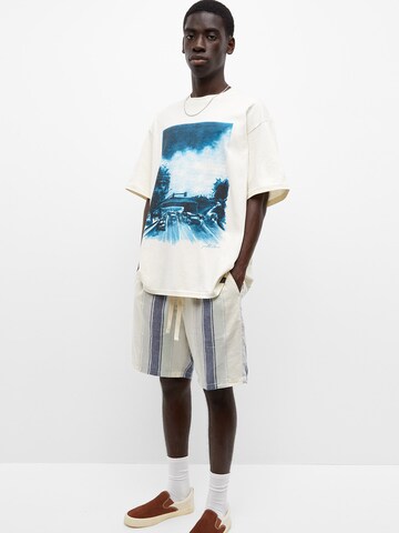 Pull&Bear T-Shirt in Weiß