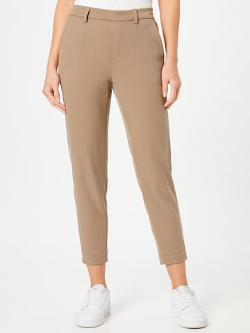 OBJECT Tapered Pants 'Lisa' in Beige: front