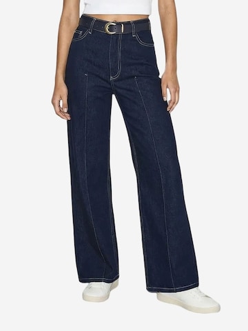 Bianco Lucci Wide Leg Hose 'Hose'‌ in Blau: Vorderseite