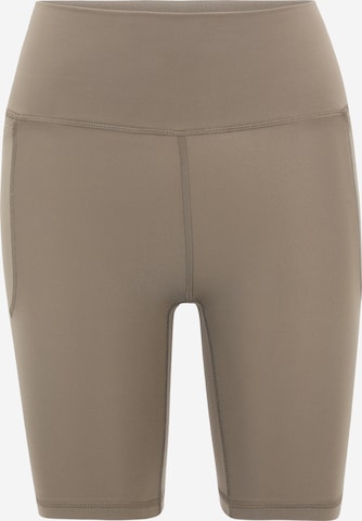 UNDER ARMOUR Skinny Sportovní kalhoty 'Meridian' – béžová: přední strana