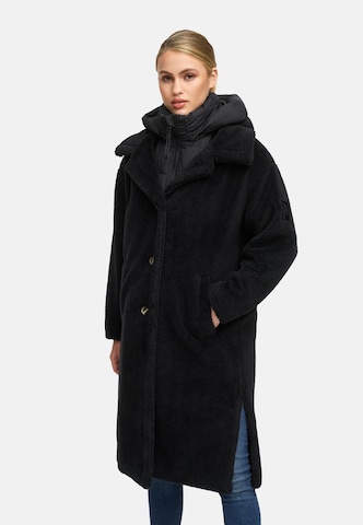 NAVAHOO Wintermantel in Zwart: voorkant