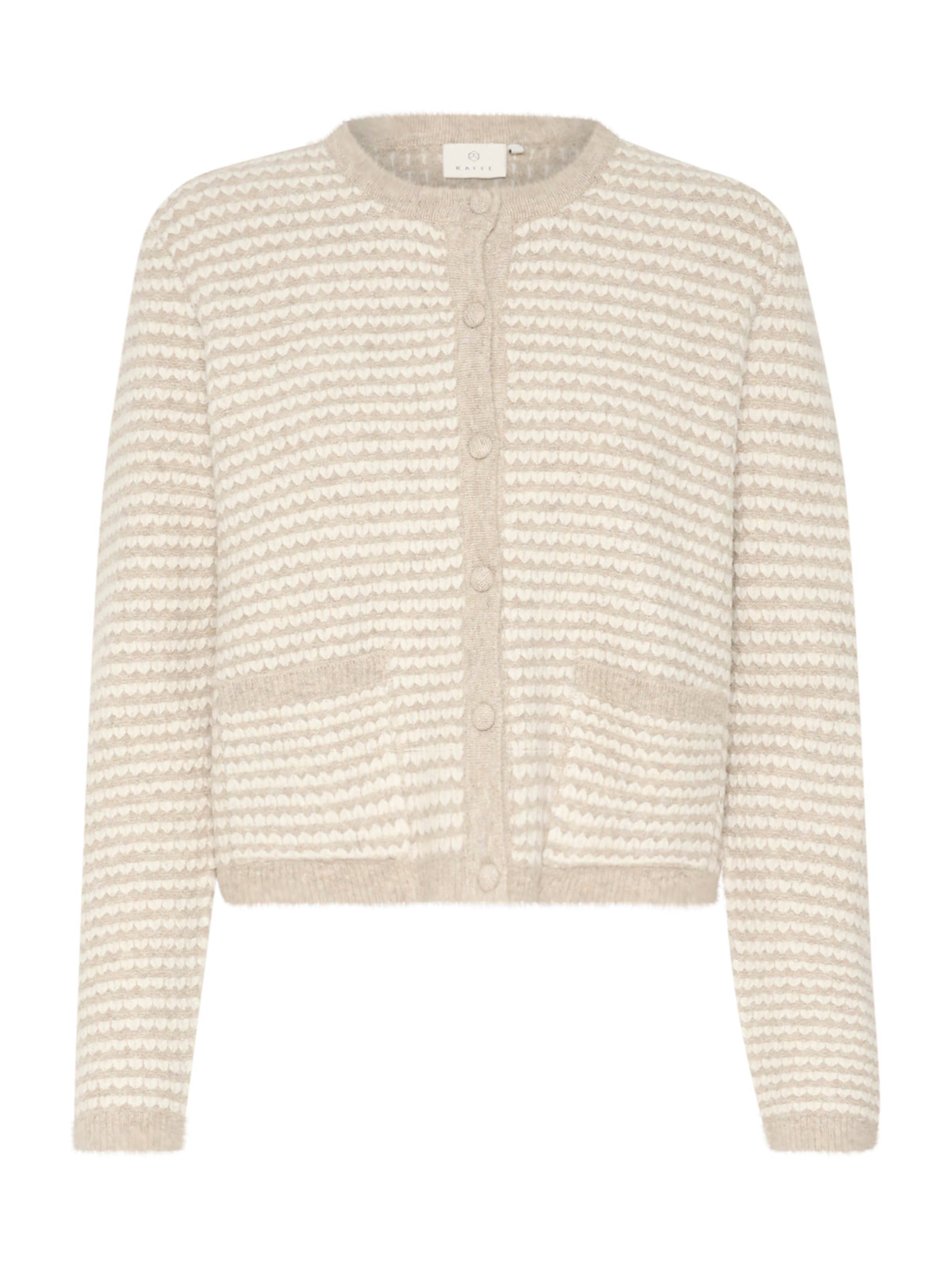 Kaffe Strickjacke 'KA Ellery' in Beige: Vorderseite