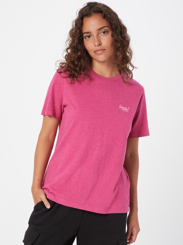 Superdry Koszulka w kolorze różowy: przód