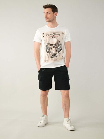 T-Shirt 'Ace' Deeluxe en blanc