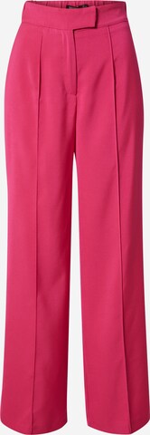 Nasty Gal regular Παντελόνι πλισέ σε ροζ: μπροστά