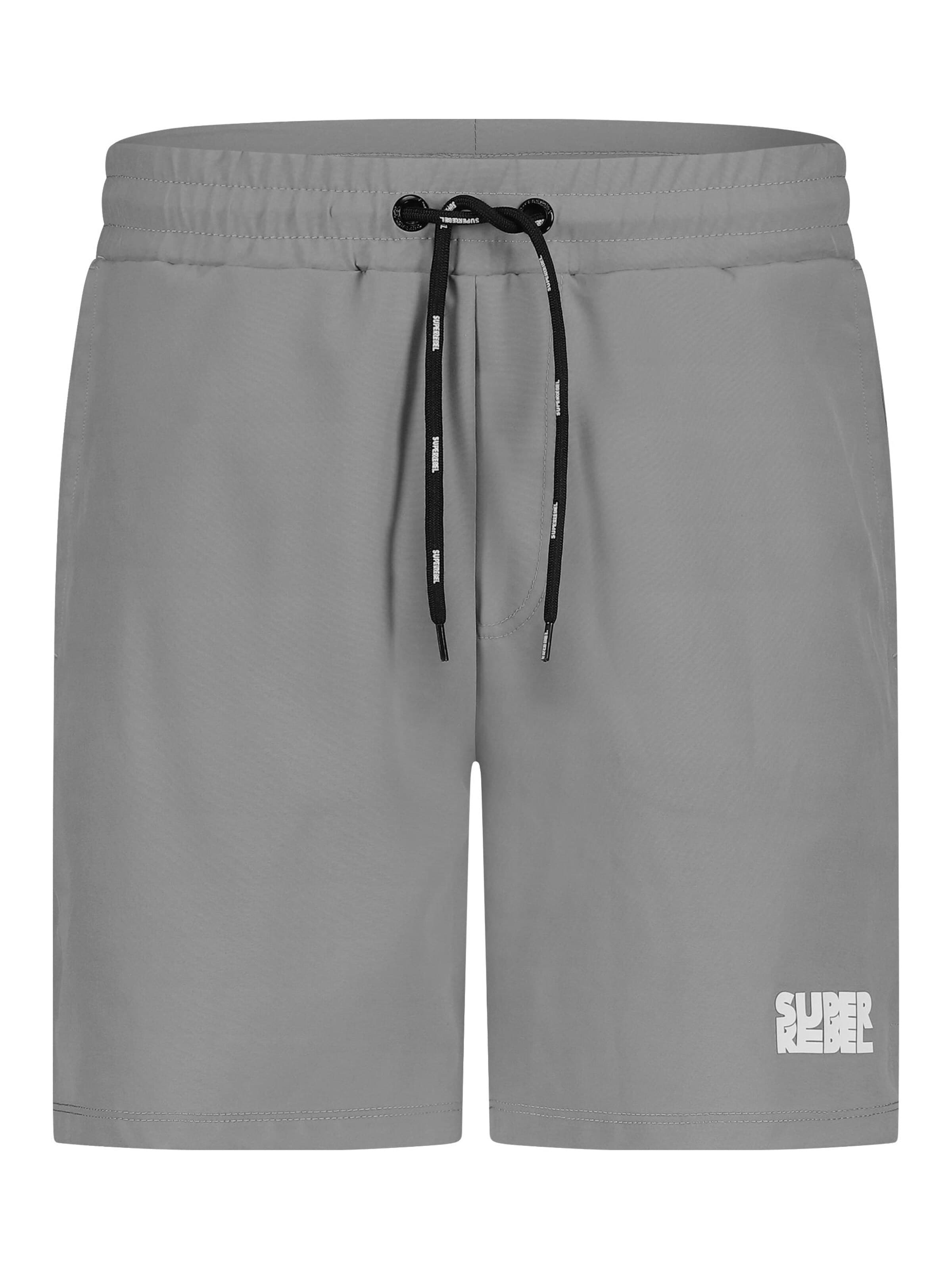 Shorts de bain 'JOHNNY' SUPERREBEL® GEAR en gris : devant