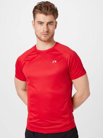 Newline Shirt in Rood: voorkant