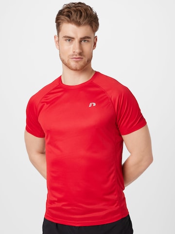 T-Shirt Newline en rouge : devant