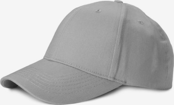 styleBREAKER Cap 'Baseball Cap Einfarbig' in Grau: Vorderseite