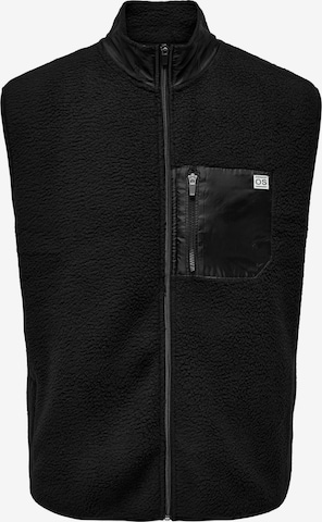 Gilet 'JUST' Only & Sons en noir : devant