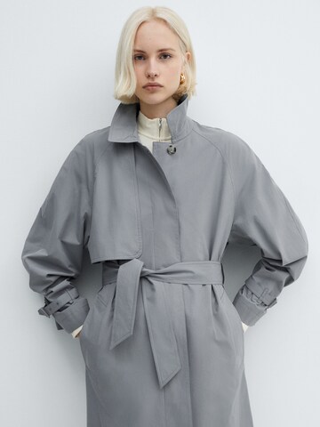 MANGO Between-Seasons Coat 'Anchovy' in Grey