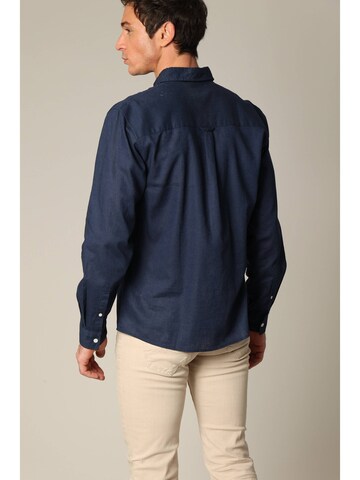 Coupe regular Chemise 'Sole' Deeluxe en bleu