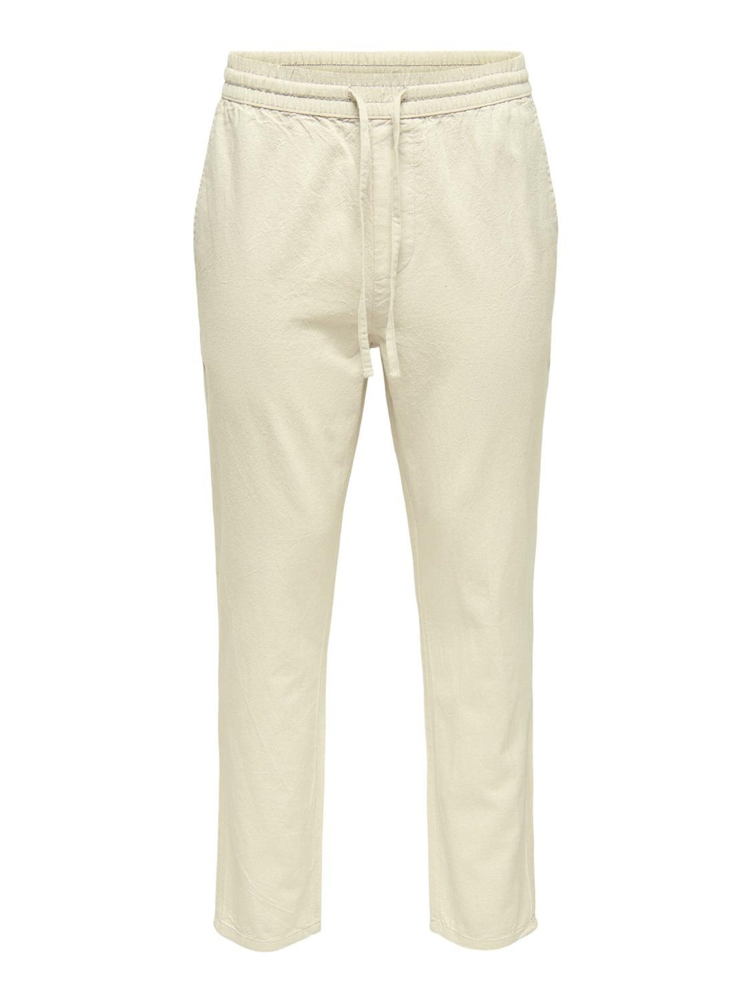 Only & Sons Tapered Bukser 'Live' i beige: forside