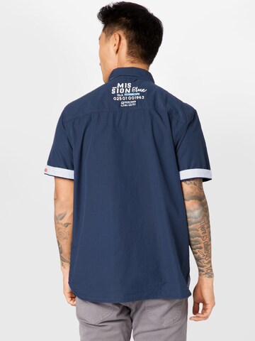 Coupe regular Chemise CAMP DAVID en bleu