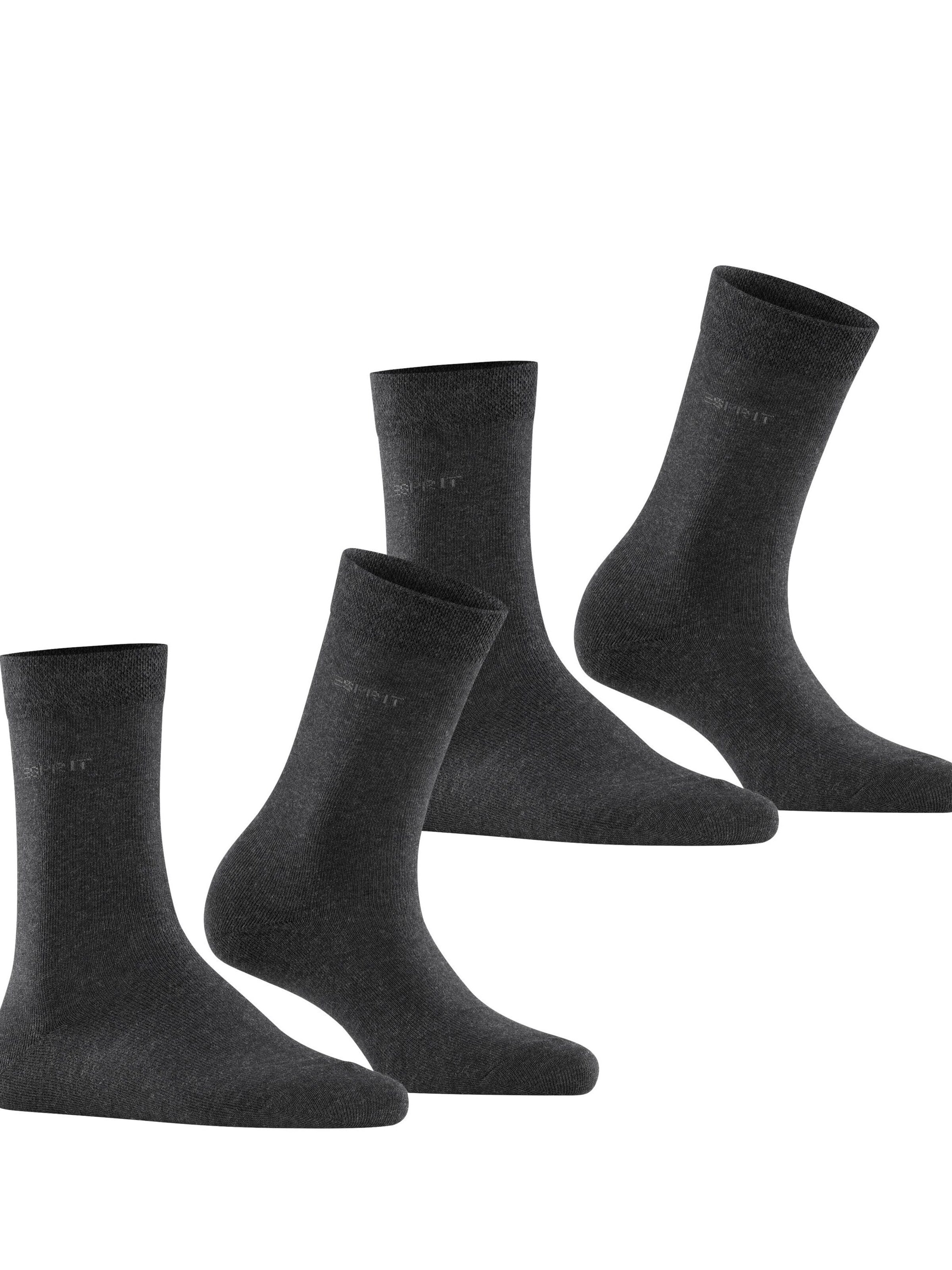 ESPRIT Socks 'Basic Easy 2-Pack' in Grey: front