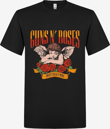 T-Shirt 'Guns N´Roses Sweet Child O Mine, Angel T-Shirt' GUNS N' ROSES en noir : devant