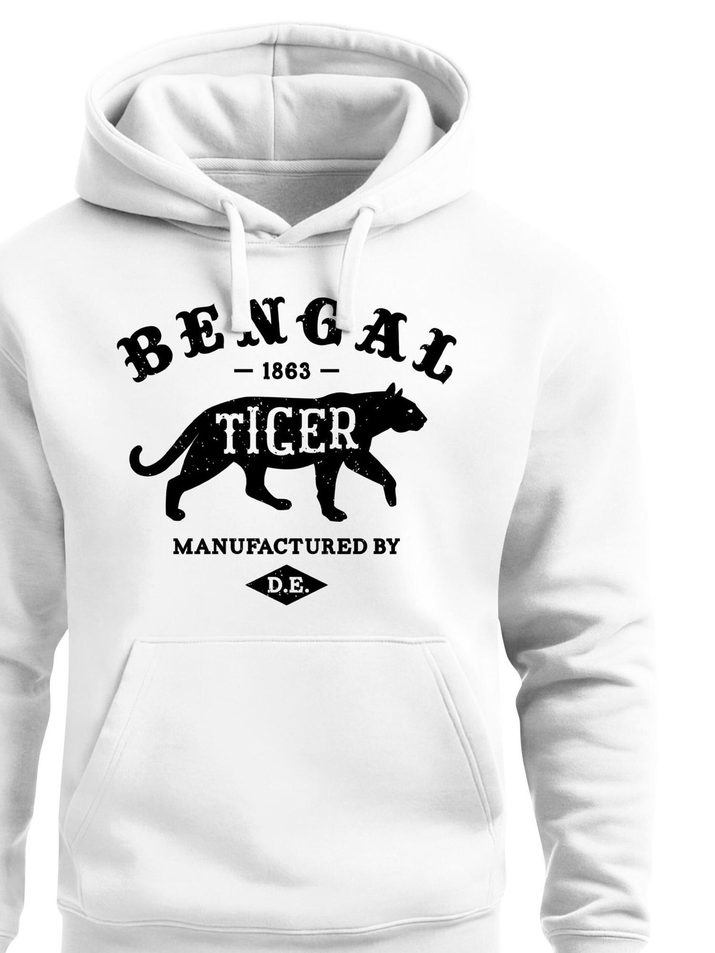 Neverless Sweatshirt 'Bengal Tiger' in White