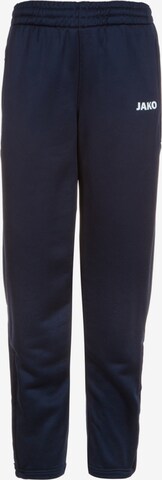 Effilé Pantalon de sport JAKO en bleu : devant