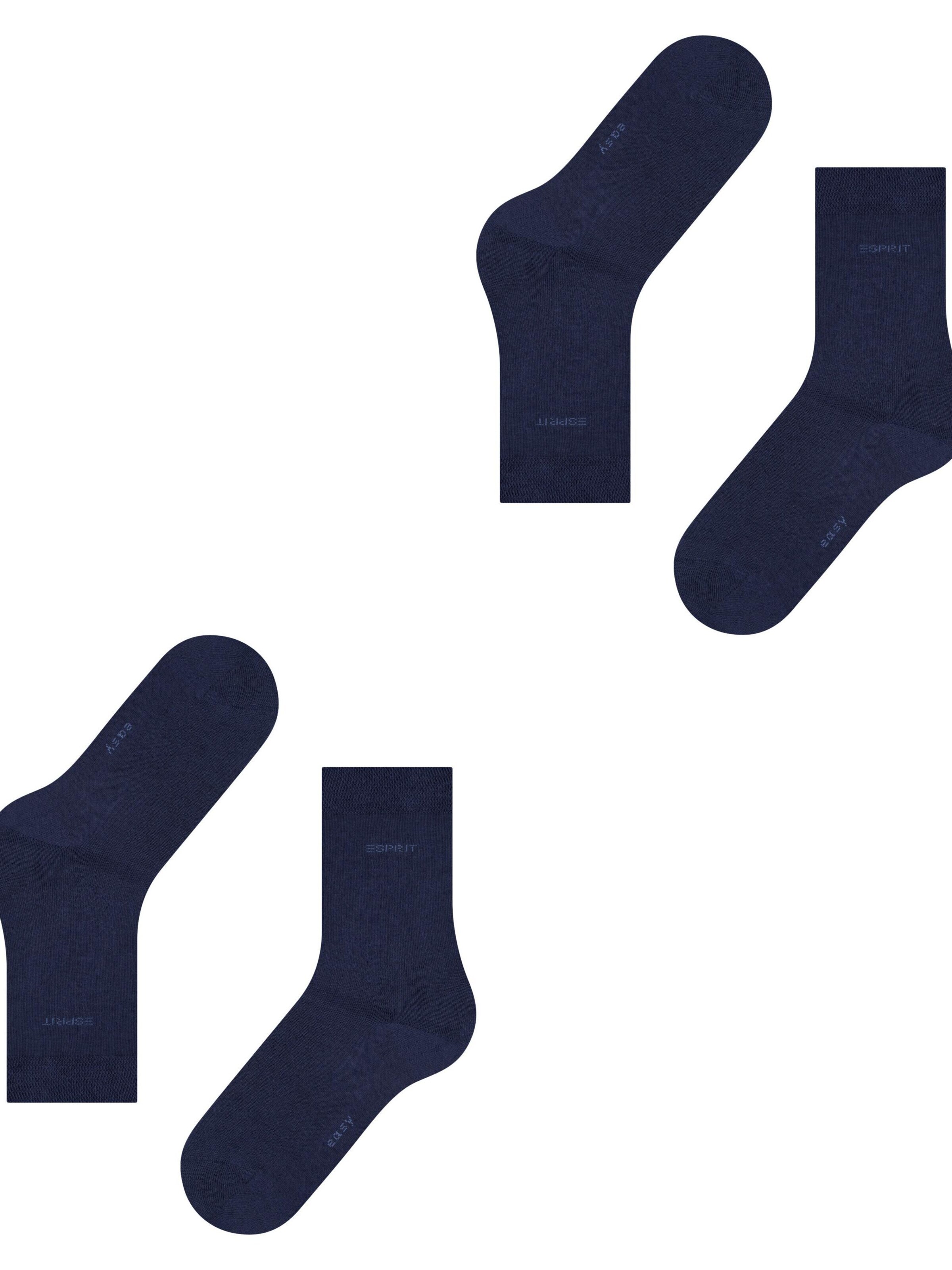 ESPRIT Socks 'Basic Easy 2-Pack' in Blue